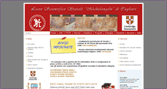 Desktop Screenshot of liceomichelangelo.it